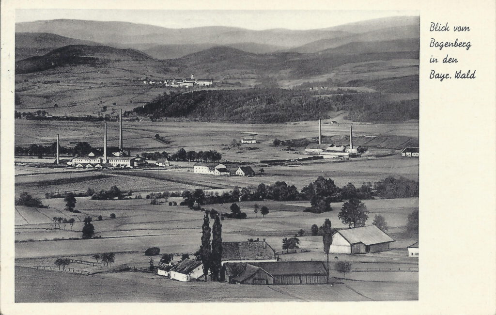 Blick vom Bogenberg nach Windberg um 1910